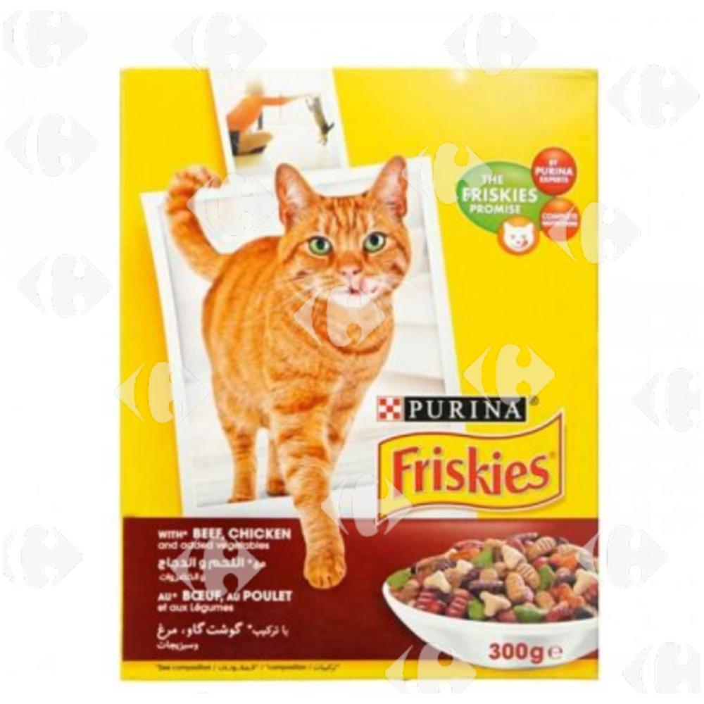 [611914] Croquettes au Bœuf et au Poulet pour Chats Adultes Friskies 300g