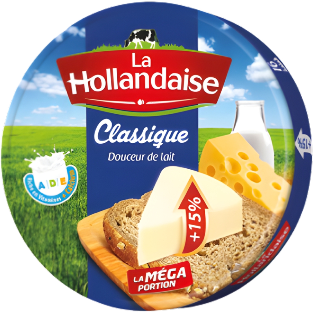[719881] Fromage Fondu Cheddar La Méga Portion La Hollandaise 16 portions