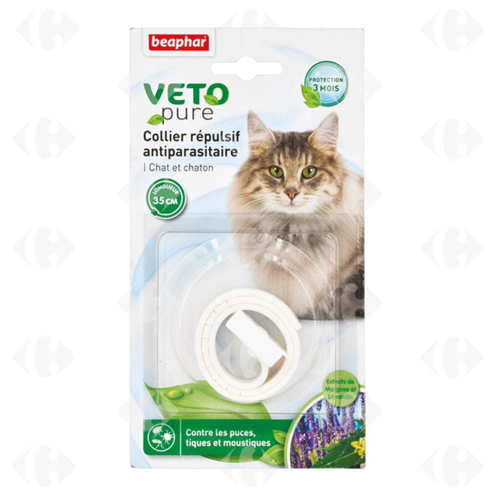 [665598] Collier Répulsif Antiparasitaire VNA pour Chat Blanc Beaphar