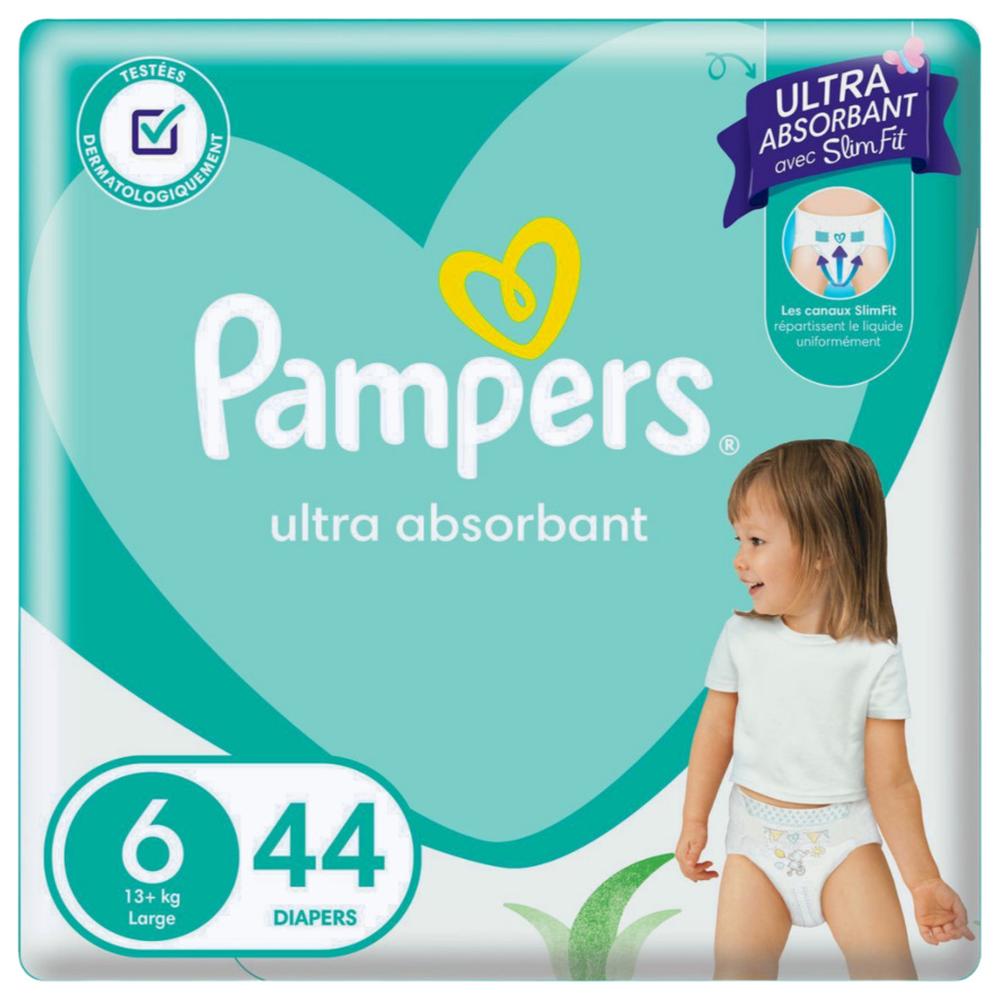 Couches Bébé Baby-dry Taille 6 (13kg+) Pampers 44 unités