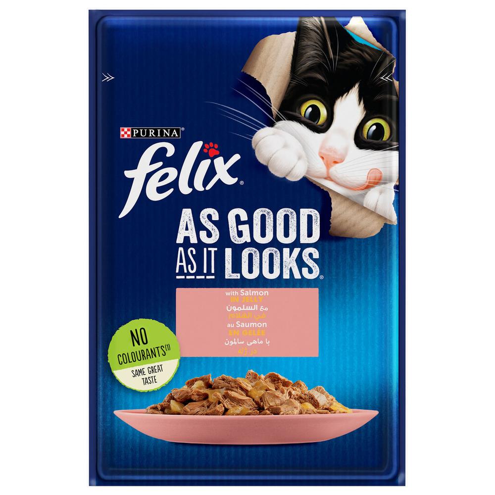 [681055] Pochons Chat Saumon Felix 85g