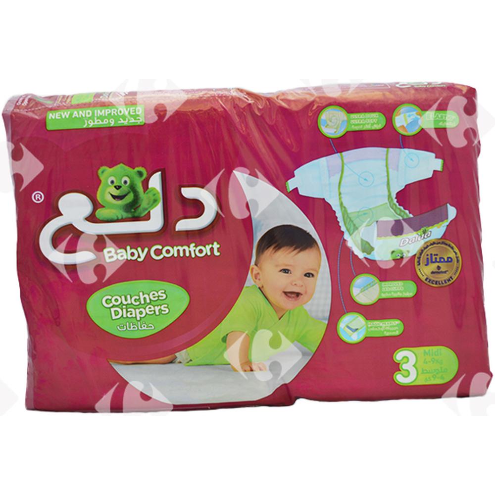 [207943] Couches Taille 3 Midi Dalaa Jumbo Pack 52 unités