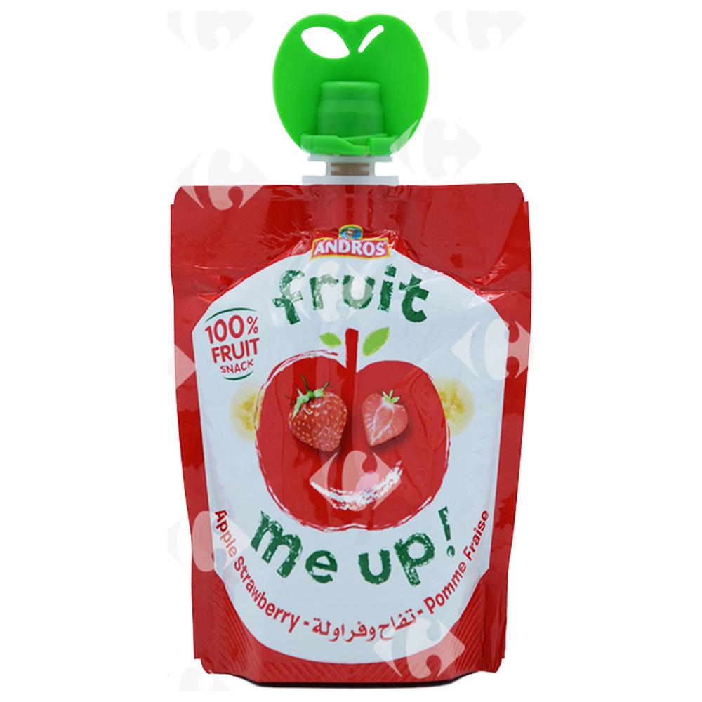 [535730] Gourde de Jus de Pomme et de Fraise Fruit Me Up 90g