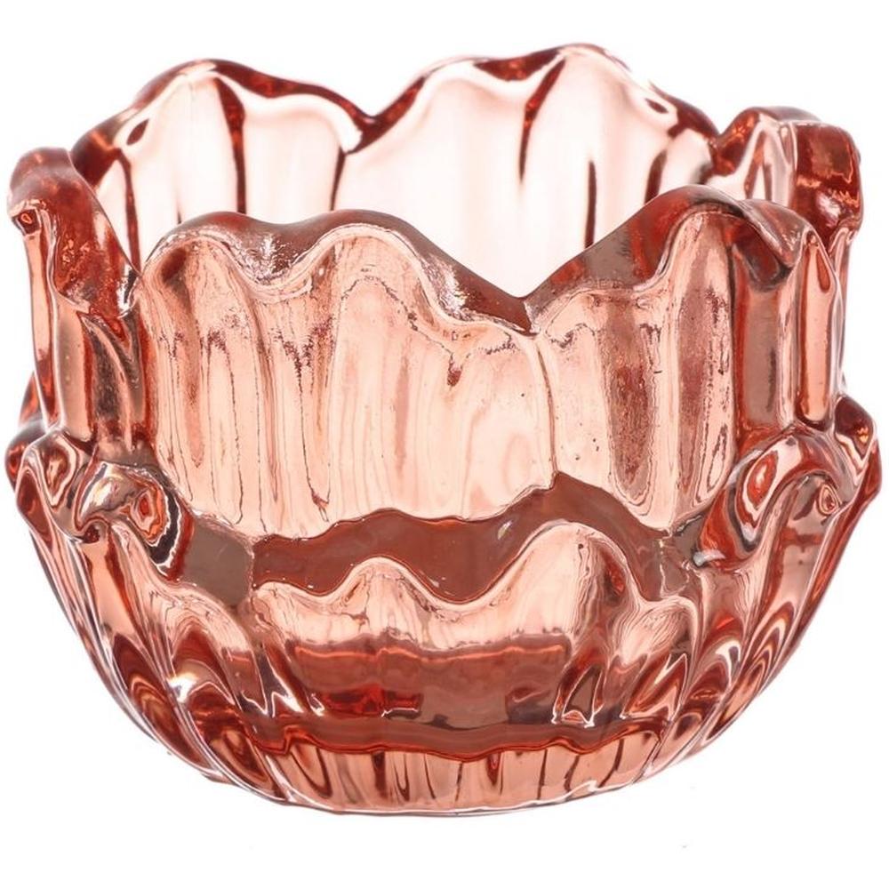 [716216] Photophore en Verre Orange Kasa