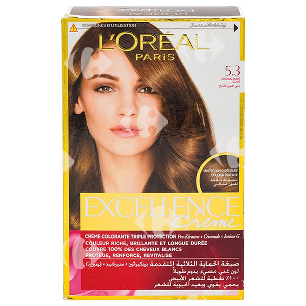 [2417] Coloration Crème Châtain Clair Doré 5,3 Excellence