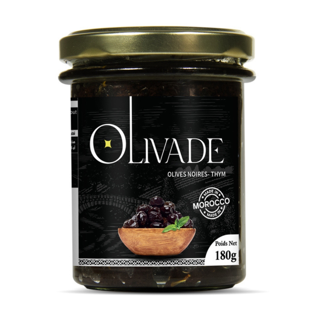 [718053] La Traditionnelle Tapenade Olive Noire Ail Thym 180g