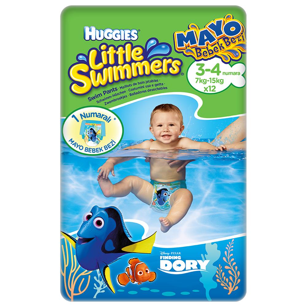 [588075] Couches Piscine Enfant Little Swimmers Huggies 12 unités