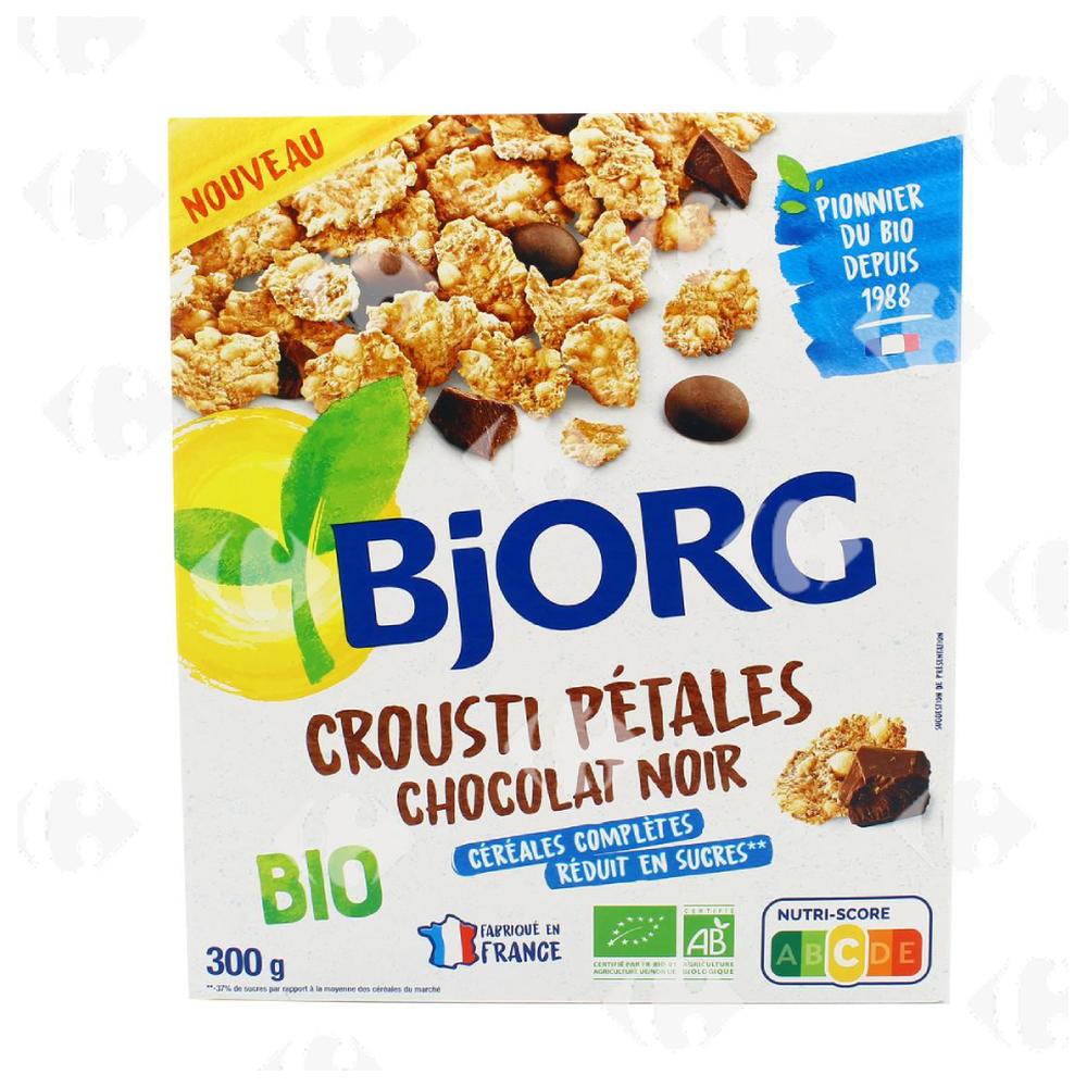 [707908] Céréales Crousti Pétales Chocolat Noir Bio Bjorg 300g