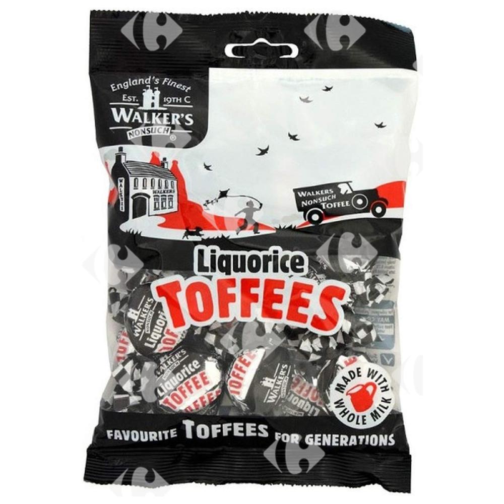 [436129] Bonbons Toffees Liquorice Walker'S 150g