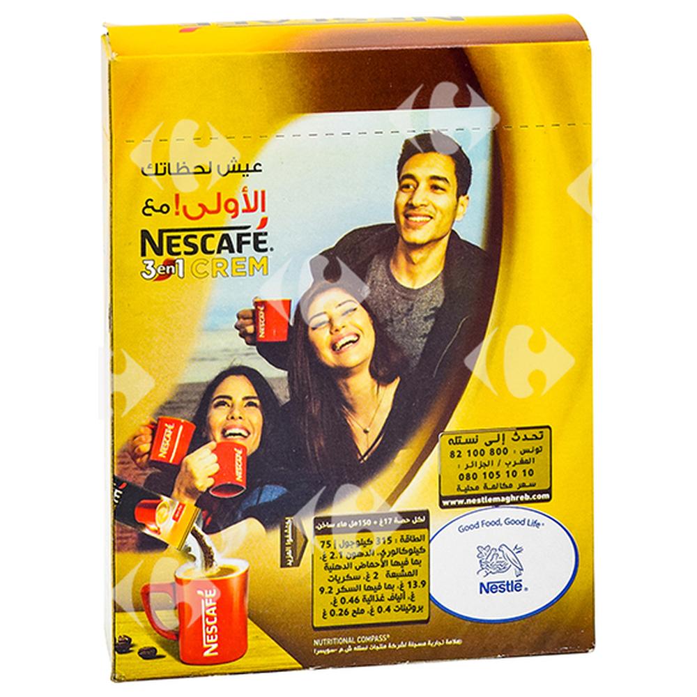 Café Stick 15 sachets 3en1 Cream Nescafé 17g