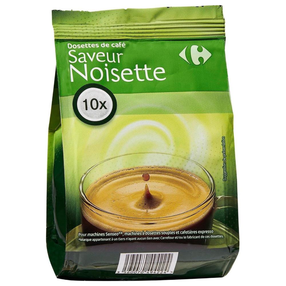 Café en Dosettes Saveur Noisette Carrefour 10 unités
