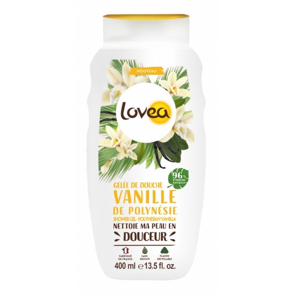 [734714] Gel de Douche Vanille de Polynésie Lovea 400 ml