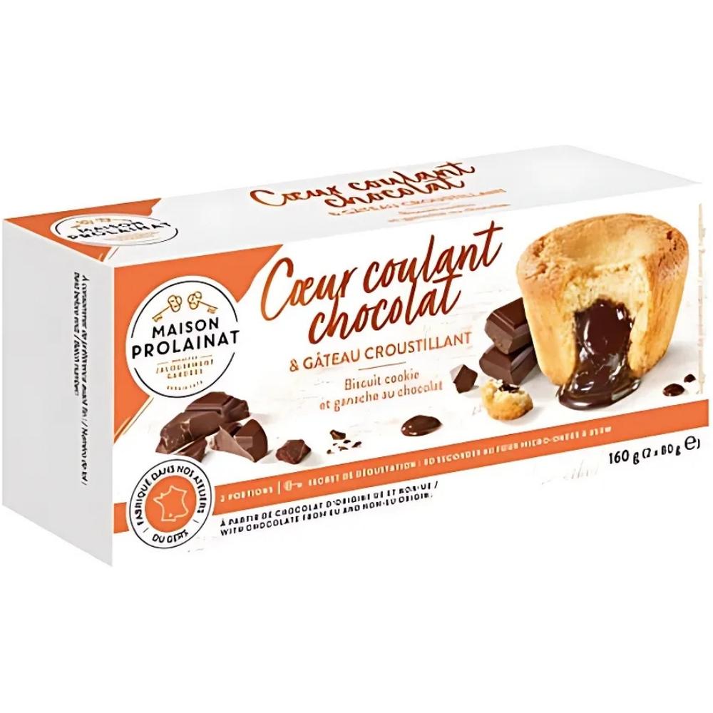 [707185] Gâteaux Chocolat Cœur Coulant Maison Prolainat 2x95g