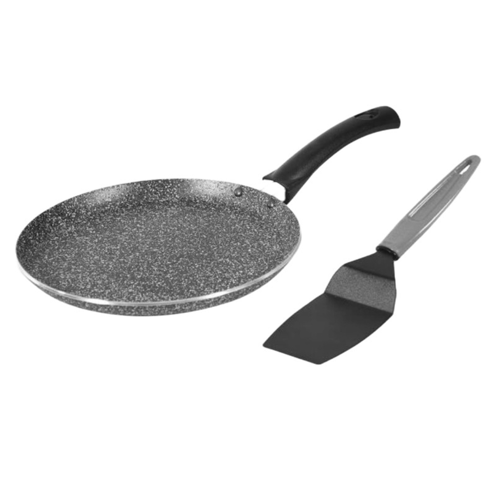 [679098] Crêpière Moulaty Granite avec Spatule Gratuite 24cm.