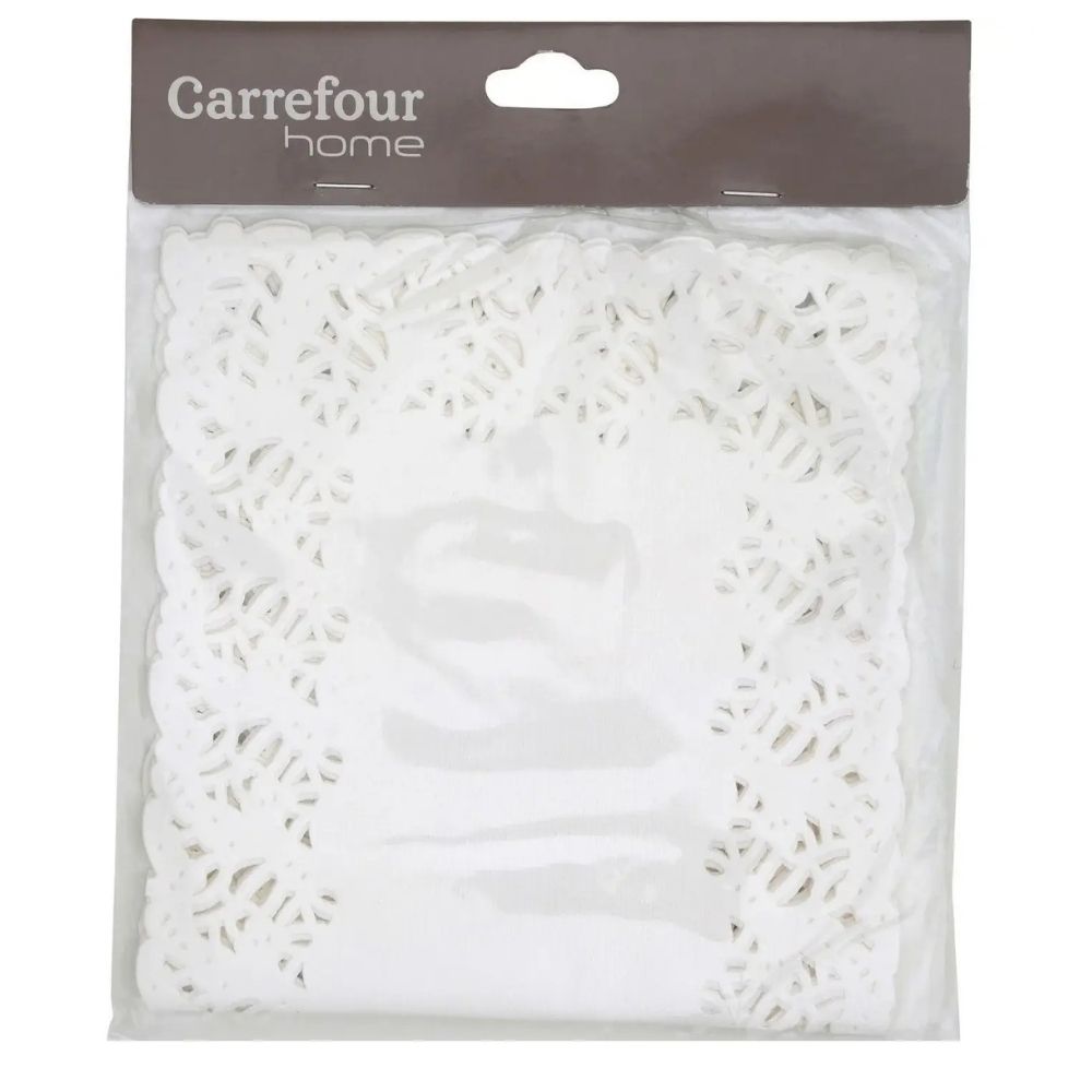 [505464] Nappe Rectangulaire Blancs 34x17cm