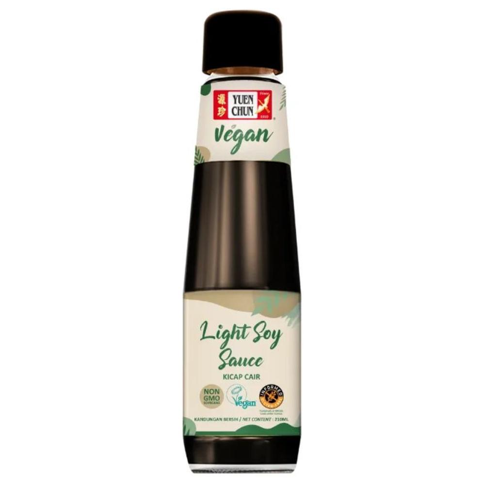 Sauce Soja Légère Vegan Sans Gluten Yuen Chun 210ml
