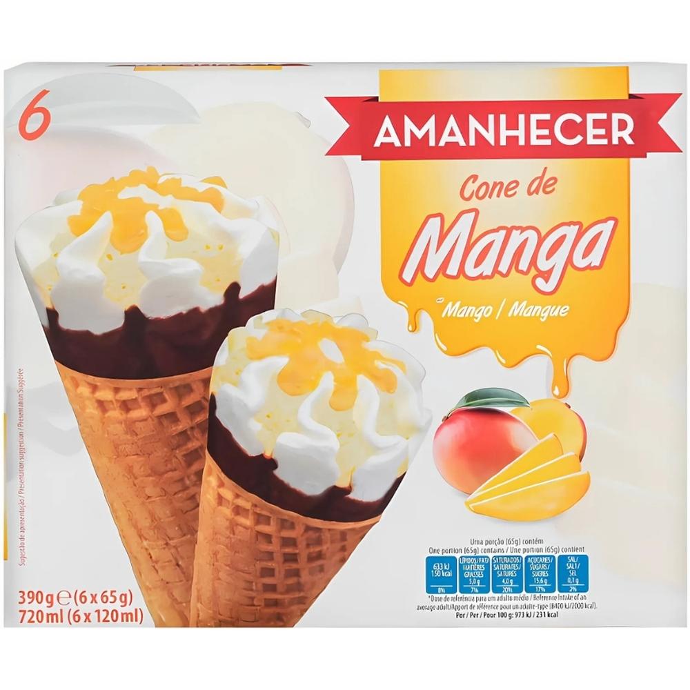 [699251] Cornet Mangue Amanhecer 6 pièces 120ml
