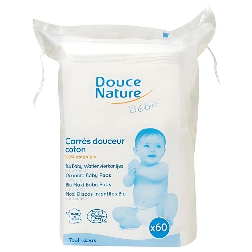 [723307] Carrés Coton Maxi Douce Nature 60 unités