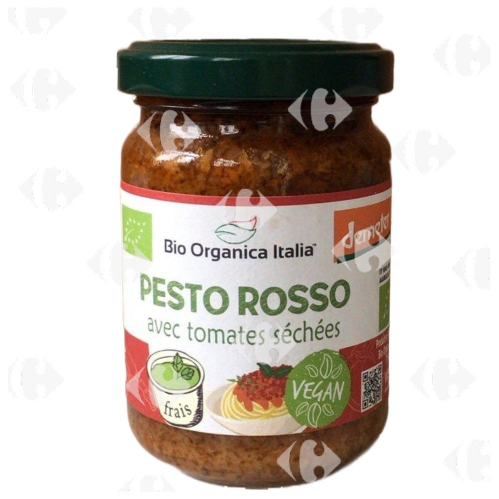 [682646] Pesto Rosso avec Tomates Séchées Vegan Bio Organica Italia 140g