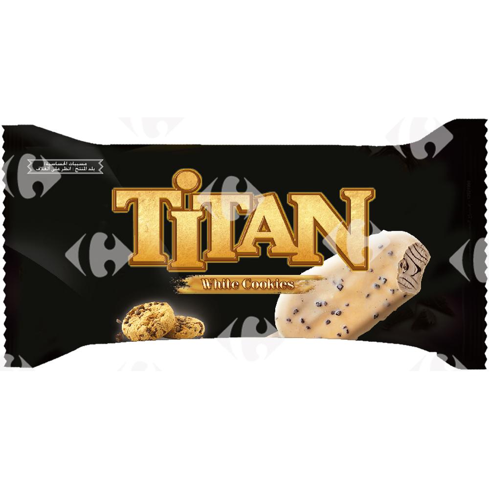 [688958] Bâtonnet Glace White Cookies Titan 120ml.