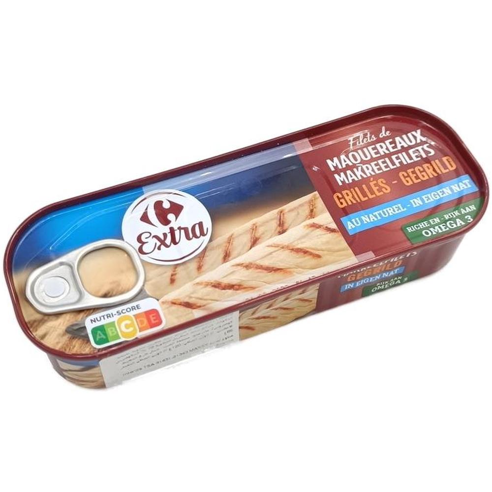 [705663] Filets de Maquereau Grillé Nature Carrefour 145g.